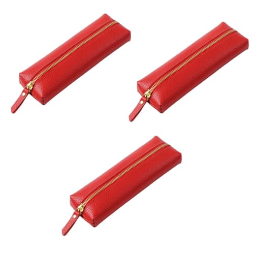 SEWACC 3-teiliges Bleistift-aufbewahrungsbeutel Exquisiter Bleistifthalter Für Jungen Und Mädchen Und Studenten Starker Reißverschluss von SEWACC