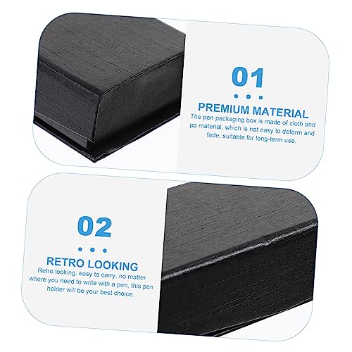 SEWACC 3 Stück Stiftebox aus Strapazierfähigem und PP Robuste Federmäppchen mit Deckel Schützende Füllfederhalter und Kugelschreiber Aufbewahrung Praktische Geschenkverpackung für von SEWACC