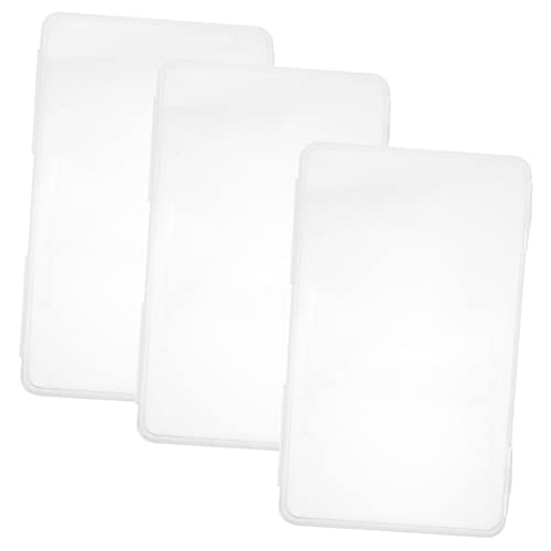 SEWACC 3stücke Transparenter Kartenholder Klare Kartenboxen Tragbare Kartenetuis Reiseführerhalter Batterie-Organizer-Boxen von SEWACC