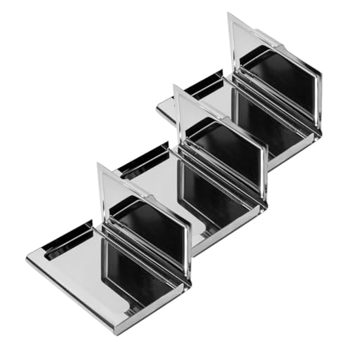 SEWACC 3 Stück Visitenkartenetui Teilig Business Card Case Kreditkartenhalter Metallbox für Damen Schlank Leicht Vielseitig für Meetings Networking und Geschäftsreisen von SEWACC