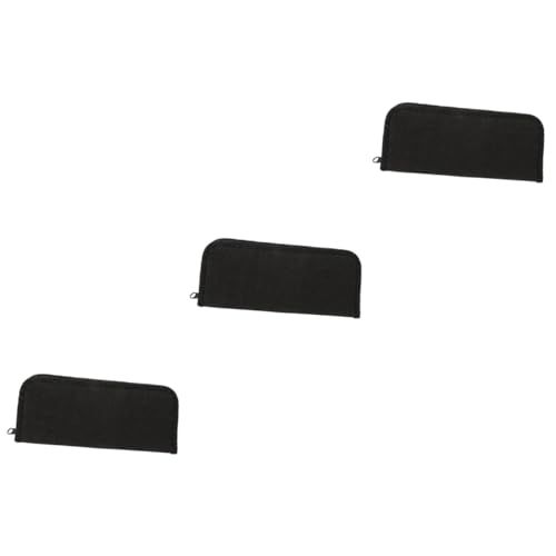 SEWACC Pinsel Tasche Malerei Leer 3 Teiliges Federmäppchen Klein Pinseletui Künstler Zeichnungsstifttasche Pinsel Reißverschlussetui Pinseletui Pinseltasche Stiftetuis Für Erwachsene Federmäppchen von SEWACC