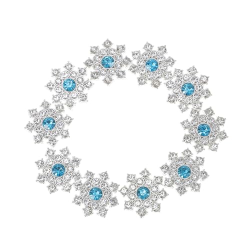 SEWACC 30stücke Kristall Strass Anhänger Charms Diy Anhänger Für Schmuckherstellung Haarnadel Brosche Schneeflocken Flatback-knopf Basteldeko Hochzeit Geburtstag Party von SEWACC