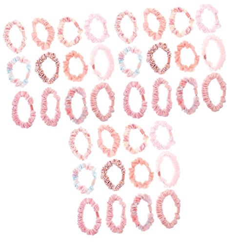 SEWACC 36 Stück Tüll-Schmetterlings-Haarspange Gummi Garn Kunststoff Rosa Haarschmuck Im Landhausstil von SEWACC