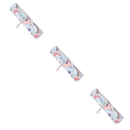 SEWACC 3St Strickstifthalter schreibwaren Organizer Box Stift etui stiftekoffer Schreibwaren Aufbewahrung Box für Pen Pouch Bleistift-Aufbewahrungs-Organizer Rollstifthalter von SEWACC