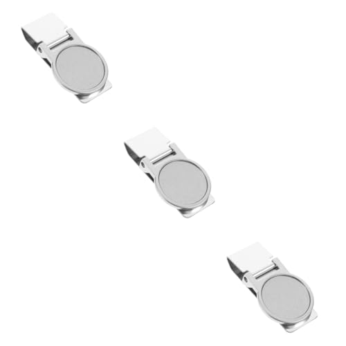 SEWACC 3st Geldklammer Aus Edelstahl Praktische Geldklammer Clipordner Geschäft Klemmfeder Büroklammer-Jumbo Planke Geldklammern Schulbriefpapier Stifte Extra Silver Rostfreier Stahl von SEWACC