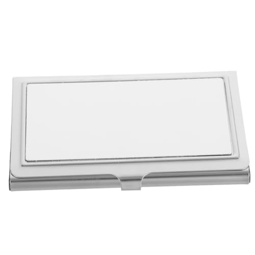 SEWACC 3st Visitenkartenetui Taschenmase Kartenspeicher Leeres Kartenetui Geldbörse Visitenkartenbehälter Blockierender Halter Kreditkarteninhaber Taschenkartenhalter Rostfreier Stahl von SEWACC