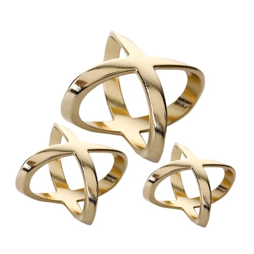 SEWACC 3stücke Schalringe Und Schalkrawattenringe Aus Legierung Für Schals Tücher Und Kleidung Schalverschluss Schalringverschluss Einfache Handhabung von SEWACC