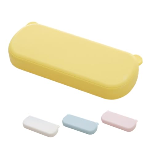 SEWACC 4stücke Aufbewahrungsbehälter Mit Deckel Aus Kunststoff Stiftebox Mit Fächern Buntstiftetui Federmäppchen Für Schreibwaren Kleine Stiftebox Für Schule Und Zuhause von SEWACC