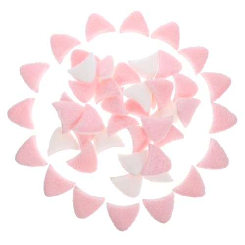 SEWACC 40 Stück Teiliges Katzenohren Haarclip Leichte DIY Haarclip Deko Wiederverwendbare Haarschmuck Zubehör für Kreative Bastelarbeiten Geeignet für Haarspangen Haarbänder von SEWACC