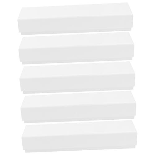 SEWACC 5 Stück Multifunktionale Papier Aufbewahrungsbox für Stifte und Lesezeichen Rechteckige Geschenkbox für Schüler Praktische Schreibwaren Verpackung Einfache Handhabung und von SEWACC