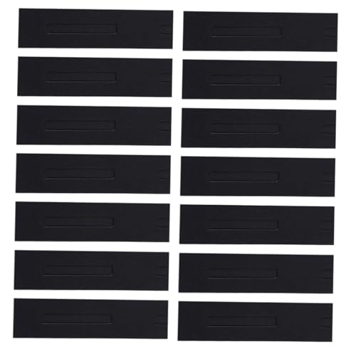 SEWACC 50 Stück Federmäppchen Mit Fenster Kleine Bleistifttasche Brunnenpenstfall Kleine Bleistiftbeutel Brunnenstifthalter Stift-Display-hülle Brunnenstiftbeutel Etui Stiftschutz Schwarz von SEWACC