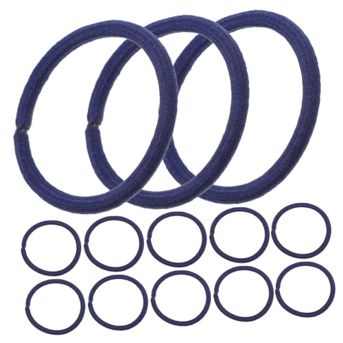 SEWACC 50Stücke Nylon Haargummis Marineblau Hohe Elastizität Pferdeschwanzhalter für Erwachsene für Unterschiedliche Haartypen und von SEWACC