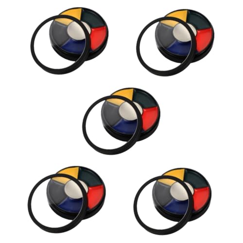 SEWACC 5stücke Makeup Pigment Masquerade Farben Körperfarbe Für Halloween Waschbare Und Ungiftige Schminke Für Cosplay Und Partys Einfach Anzuwenden Und Leicht Abwaschbar von SEWACC