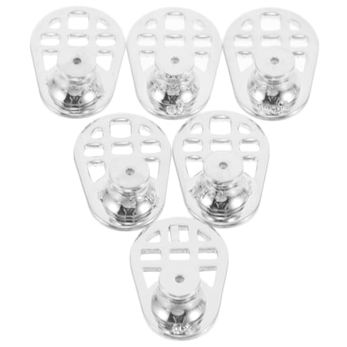 SEWACC 6 Stück Sichere Und Große Ersatz Stabilisatoren Für Ohrläppchen Ohrringe Schwere Verriegelungs Stopper Für Männer Schlaffe Gespannte Frauen Heber Ohrsteckerheber Metall von SEWACC