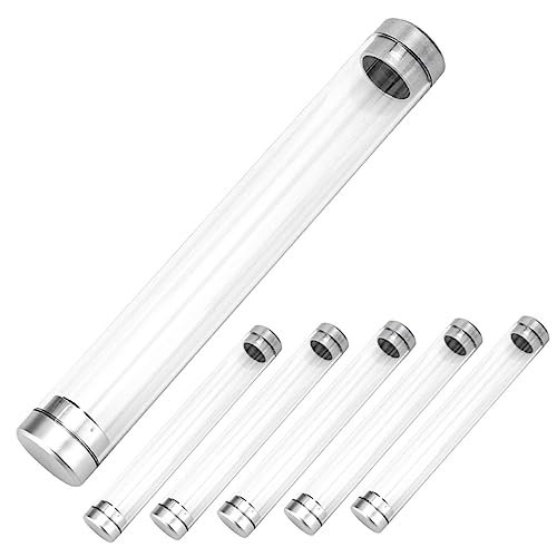 SEWACC 6 Stück Teiliges Transparentes Acryl Stifteetui Einzelner Stifthalter Langlebige Aufbewahrungsbox für Kugelschreiber Bleistifte Pinsel Vielseitig für Büro Schule von SEWACC