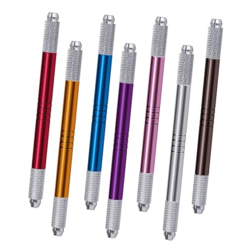 SEWACC 7 Stück Teiliges Augenbrauen microblading stift Doppelseitiger Manueller Augenbrauenstift Glatte Oberfläche Sicheres Tattoo werkzeug für Professionelle Kosmetik und Design von SEWACC