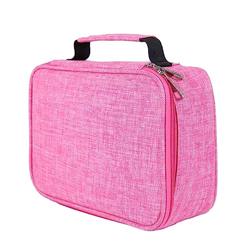 SEWACC Bleistifttasche Aus Segeltuch 72 Bleistiftlöcher Multifunktionale Bleistiftbox für Kunst Make-up Büro Tragegriff und Radiergummitasche von SEWACC