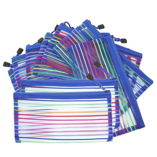 SEWACC 8 Stück Große Kapazität Stifttasche Teiliges Multifunktionales Federmäppchen für Schüler und Künstler Tragbare Geldbeutel und Organizer für Schreibwaren und Kosmetikpinsel von SEWACC