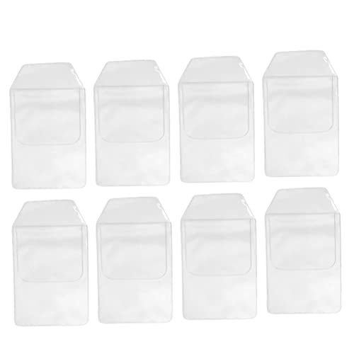SEWACC 8 Stück Transparente Teiliges PVC Stifthalter Wasserdichter Auslaufsicherer Taschenprotektor für Stifte Bleistifte und Bürobedarf für Schreibtisch und Unterwegs von SEWACC