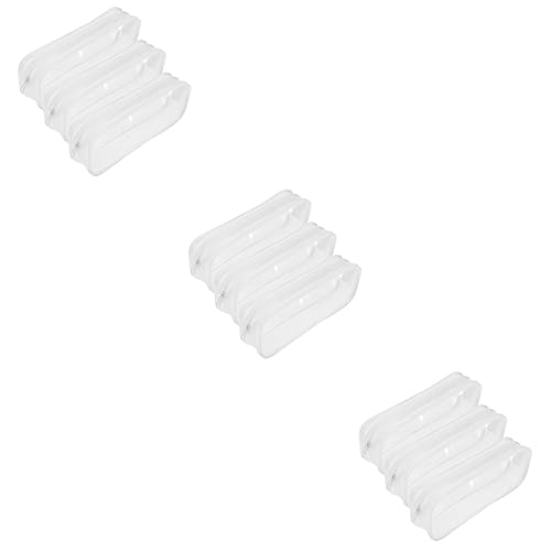 SEWACC 9 Teiliges Transparentes Federmäppchen Für Kinder Make Up Pinselbehälter Ladegerät Draht Organizer Praktische Stifttasche Transparentes Federmäppchen Kartuschen Für Kinder von SEWACC