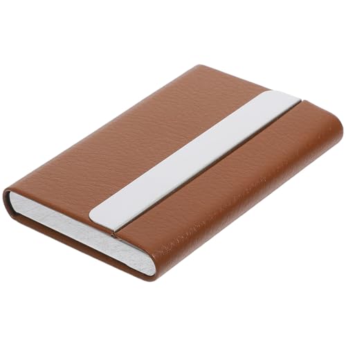 SEWACC Business Card Holder aus Tragbare Visitenkarten Organizer für Männer und Frauen Eleganter und Kompakter Kartenhalter mit Magnetverschluss für Geldbörse oder Tasche von SEWACC