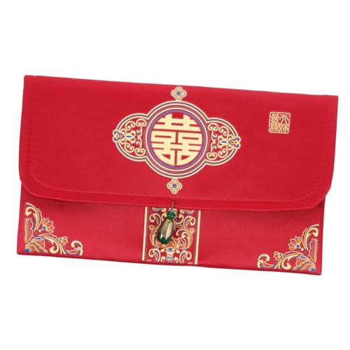 SEWACC Chinesische Rote Umschläge Hochzeit Geldtasche Rot Traditionell Engagement Umschlag Großzügiger Platz Vielseitig Für Geldgeschenke Hochzeit Dekoration von SEWACC