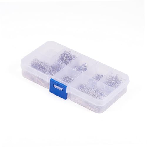 SEWACC DIY Ohrschmuck Zubehör Silber Langlebige Metallteile für Ohrringe Herstellen Einfache Bastelmaterialien für Damen zum Selbermachen und Reparieren von SEWACC