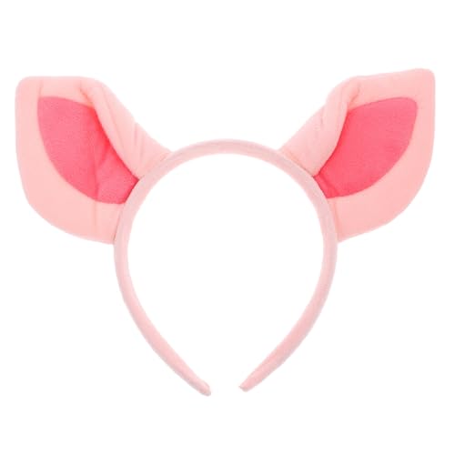 SEWACC Pig Ear Haarband FüR Karneval Und Halloween Rosa Stoff Haarreif Mit Ohren FüR KostüM Und Partydekoration von SEWACC