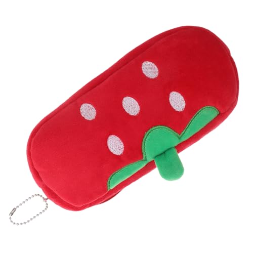 SEWACC Federmäppchen Mit Cartoon- Reißverschluss Großes Fassungsvermögen Plüsch-federmäppchen Für Mädchen Jungen Studenten Niedlicher Tierstoff Für Die Schule Make-up-Tasche von SEWACC