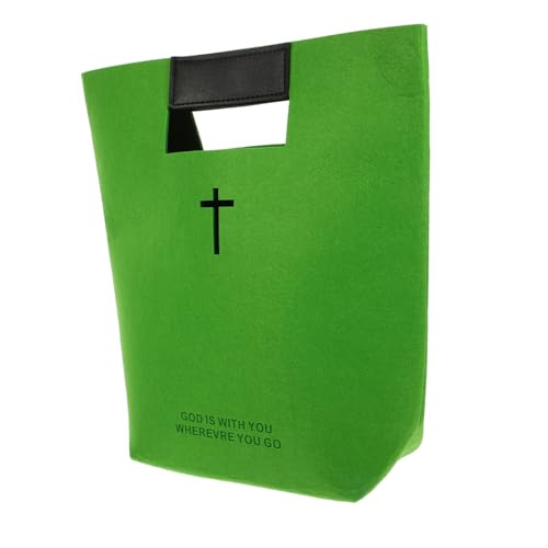 SEWACC Felt Bible Carrying Case mit PU Ledergriff Großer Kapazität Kreuz Design Vielseitige Einkaufstasche und Aufbewahrung für Studium Obst Gemüse und Snacks SEWACC Felt Bible Carrying Case mit PU Ledergriff Großer Kapazität Kreuz Design Vielseitige Einkaufstasche und Aufbewahrung für Studium Obst Gemüse und Snacks von SEWACC