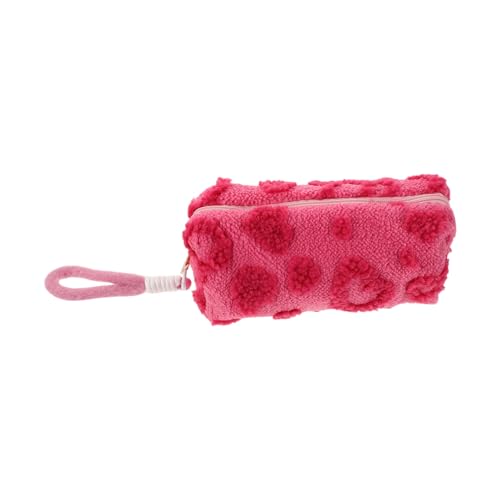 SEWACC Großes Federmäppchen Mädchen Herz Design Kawaii Stifteetui mit Reißverschluss Große Kapazität Stiftebox für Schüler Robustes Vielseitiges Schreibwaren-Organizer Täschchen Rosa von SEWACC