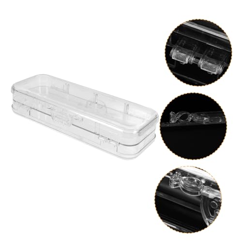 SEWACC Stiftebox Aus Federmäppchen Mit Deckel Tragbare Stifte-aufbewahrungsbox Stifte-Organizer Für Schreibtisch Und Reise von SEWACC