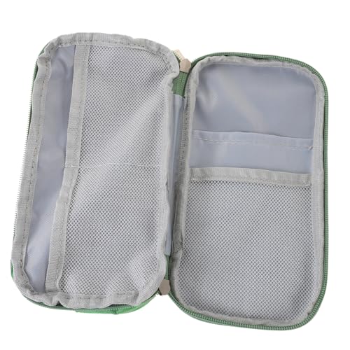 SEWACC Großes Federmäppchen mit Großer Kapazität Dreischichtiges Multifunktionales Stiftemäppchen für Schüler Stifteetui in Grün Leicht Tragbare Tasche für Stifte und Kleine Utensilien von SEWACC