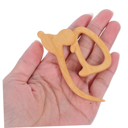 SEWACC Holz Brosche Nachhaltiger Holzanhänger Kreativer Tier Anstecker Für Damen Vielseitiger Schal und Jacken Clip Für Kleidung Rucksack Und Retro Outfits von SEWACC