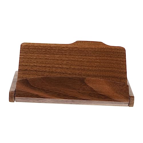 SEWACC Holz Visitenkartenhalter aus Walnussholz und Leichtes Kartenetui für Kreditkarten Id und Mitgliedskarten für Organisation und Schutz Ihrer Karten von SEWACC