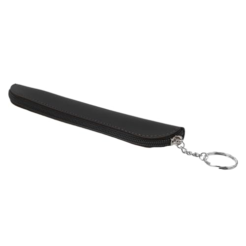 SEWACC Kleines PU Leder Federmäppchen mit Reißverschluss und Stoßfestes Stiftetui Kompakte Leichte Stifttasche für Büro Reise und Alltag Langlebig und Einfach zu Reinigen von SEWACC