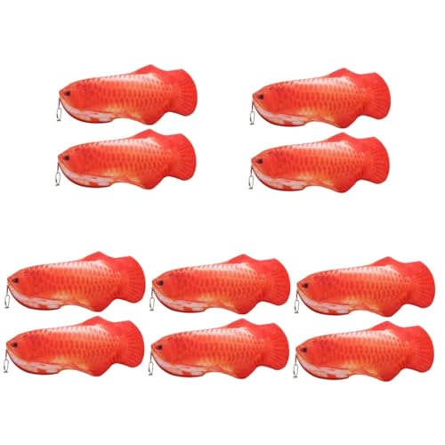 SEWACC Komische Geldbörse 10 Stück Fisch Stiftbeutel Bleistifte Für Kinder Stift Organizer Lustiger Stift Reißverschluss Federbeutel Federmäppchen Für Kinder Cartoon Tiere Federmäppchen von SEWACC