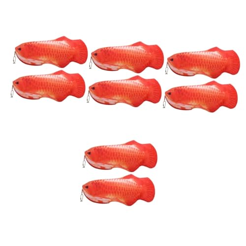 SEWACC Komische Geldbörse 8 Teilige Fisch Stifttasche Seltsame Geldbörse Für Kinder Schreibwaren Fischform Bleistifttasche Neuartige Bleistifttasche Bleistifttasche Mit Reißverschluss Tier von SEWACC