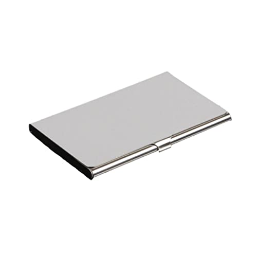 SEWACC Kompatibles Edelstahl-Business-etui Kreditkartenetui Aus Metall Firmennamenshalter Kompaktes Etui Für Karten Kartenetui Mit Spiegel von SEWACC