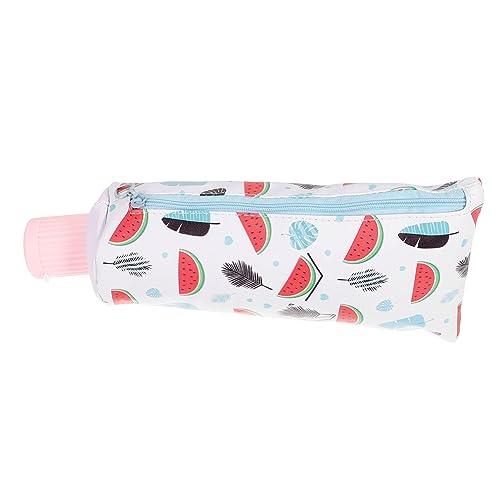 SEWACC Leder Federmäppchen im Zahnpasta Design Große Kapazität Reißfest Leicht und Tragbar Vielseitige Stifte Tasche für Schule Büro und Reisen Geeignet für Stifte Pinsel und Schreibwaren von SEWACC