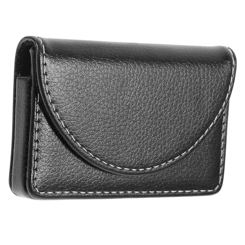 SEWACC Leder Visitenkartenetui Business Card Holder Kartenetui Kartenhalter Leicht Tragbar Praktisch für und Damen Schützender Kartenindex Organizer für Business und Alltag von SEWACC