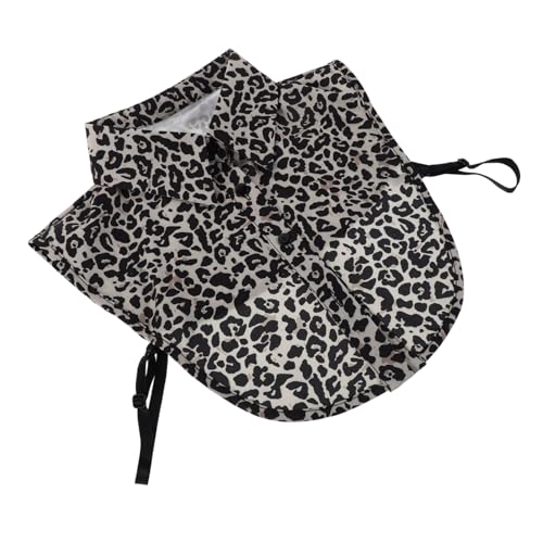 SEWACC Leopard Print Damen Blusenkragen Abnehmbar Leichtes Chiffon Dekorativer Fake Krageneinsatz Vielseitig Für Frühling Sommer Elegant SEWACC Leopard Print Damen Blusenkragen Abnehmbar Leichtes Chiffon Dekorativer Fake Krageneinsatz Vielseitig Für Frühling Sommer Elegant von SEWACC