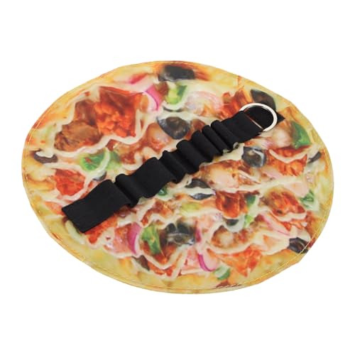 SEWACC Lustiges Pizza Stifteetui aus Canvas Realistischer Pizzabeutel mit Rollenfunktion Leichter Federmäppchen Organizer für Stifte und Kunstbedarf für Schule Büro Reisen von SEWACC