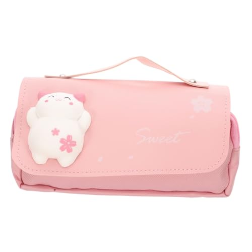 SEWACC Süßes Federmäppchen Für Mädchen Kompakte Stifttasche Mit Reißverschluss Tragbare Schreibwarentasche Für Jungen Und Mädchen von SEWACC
