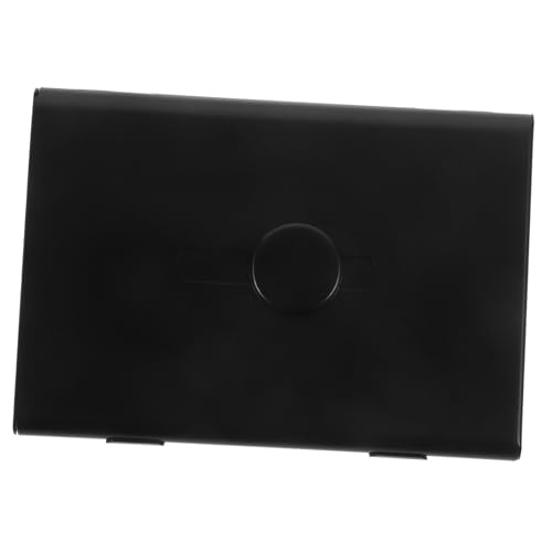 SEWACC Metall Visitenkartenetui Automatischer Kartenhalter Kompakte Reise Geldbörse für Business Karten Organizer Schwarz Portabler Kartenhalter Schutz und Ordnung von SEWACC