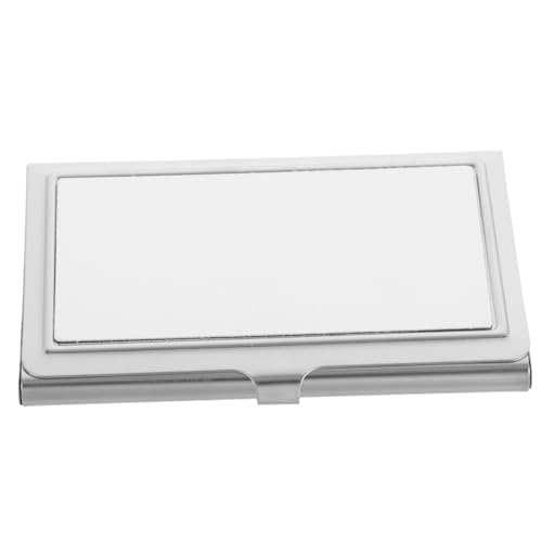 SEWACC Metall Visitenkartenetui Sublimationshalter Hitzebeständig Blanko Kartenetui Praktisch für Büro Studenten Lehrer DIY Heat Transfer von SEWACC