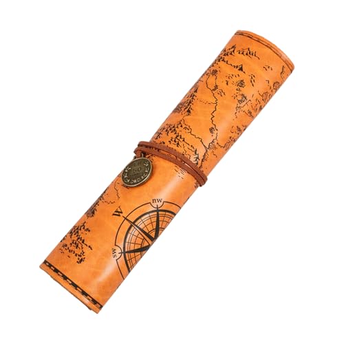 SEWACC Pencil Roll Federmäppchen Canvas Und Große Kapazität Für Stifte Und Schreibwaren Rollbar Und Platzsparend Für Schule Und Büro von SEWACC