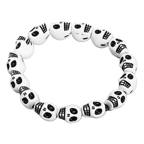 SEWACC -Perlenarmband Damenarmbänder Charm-Armbänder für männer Gothic Herrenarmbänder Halloween- -Perlen-Armband -Armreif Frauen Armband einstellbar von SEWACC