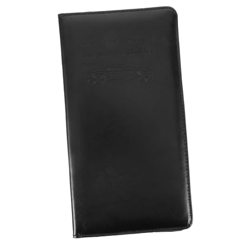 SEWACC Schlankes Auto Versicherungs und Zulassungsetui aus Kunstleder Kompakter Organizer mit Mehreren Kartenfächern Platzsparend Stilvoller Kartenhalter für Fahrzeugdokumente für von SEWACC