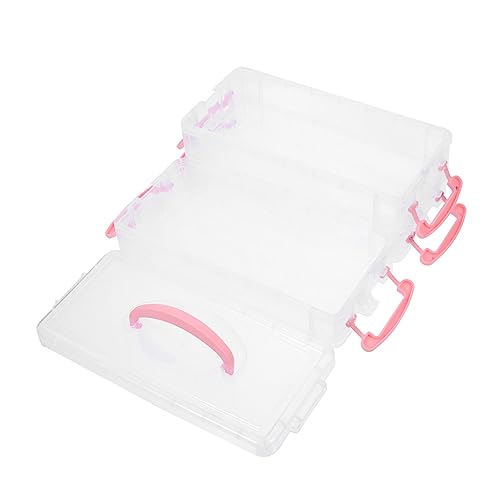 SEWACC Stapelbare Stiftebox aus Robustem PP Transparenter Stiftehalter mit Deckel zur Organisierten Aufbewahrung von Buntstiften Aquarellpens und Schreibutensilien für Schule und Büro von SEWACC